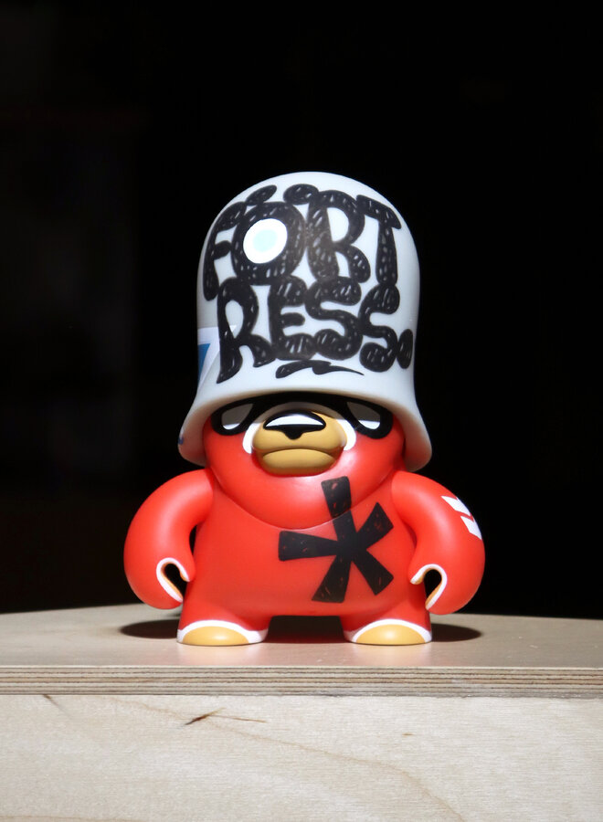 Flying Förtress - Teddy Trooper: Red, signed and customized