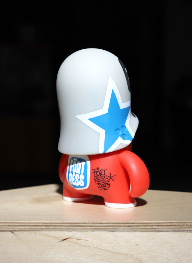 Flying Förtress - Teddy Trooper: Red, signed and customized