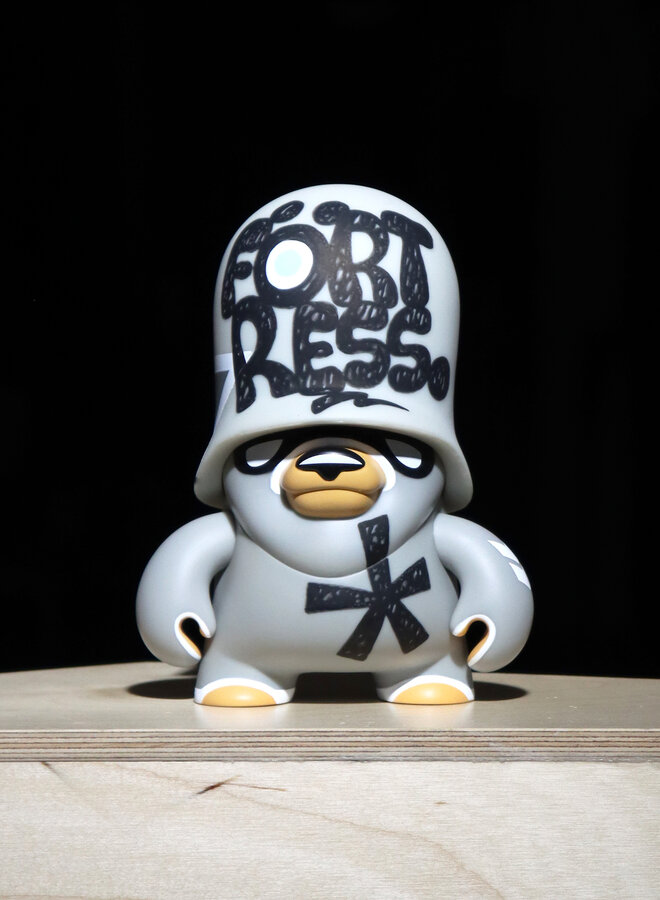 Flying Förtress - Teddy Trooper: Gray, signed and customized