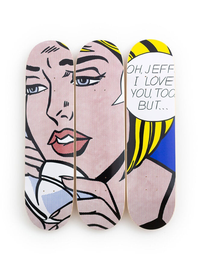 Roy Lichtenstein - Oh, Jeff... (Set of 3 skate decks)