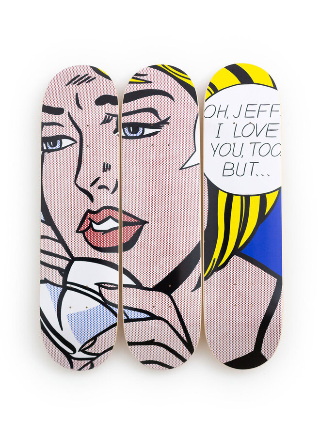 Roy Lichtenstein - Oh, Jeff... (Set of 3 skate decks)