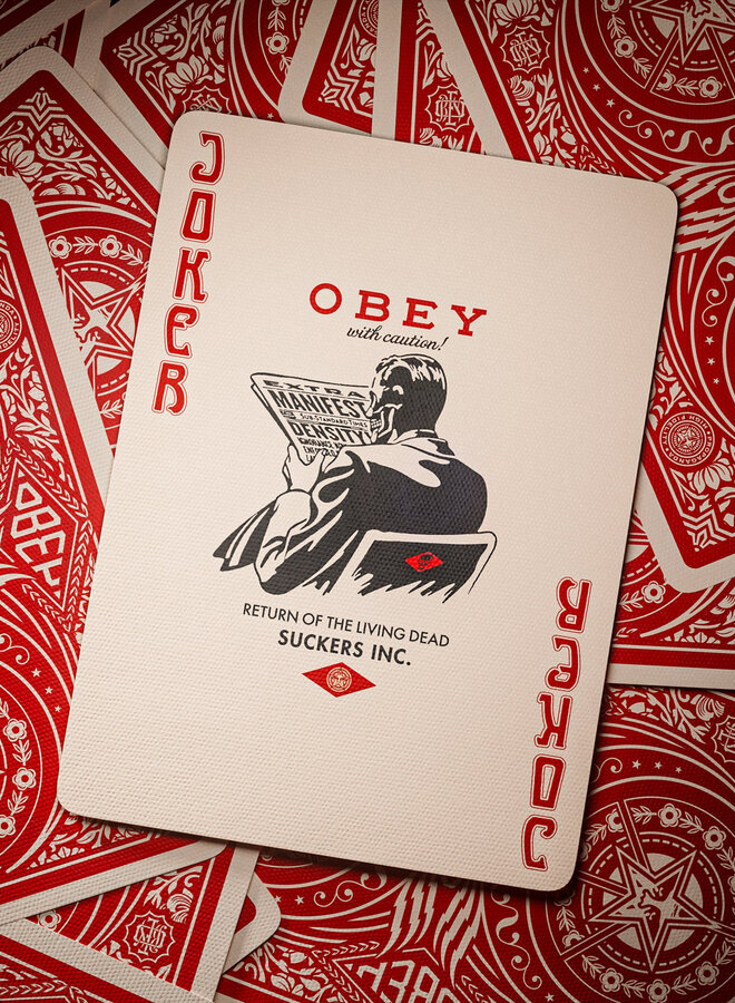 OBEY Speelkaarten - Rood