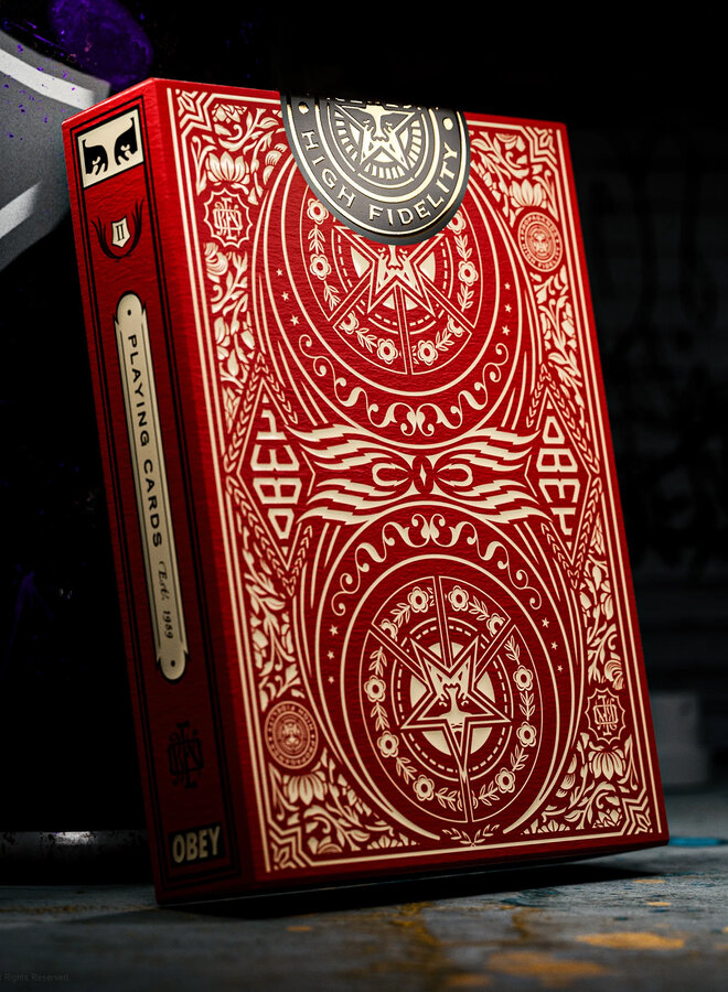 OBEY Playing Cards - Red