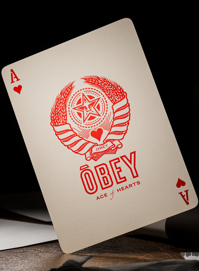 OBEY Speelkaarten - Rood