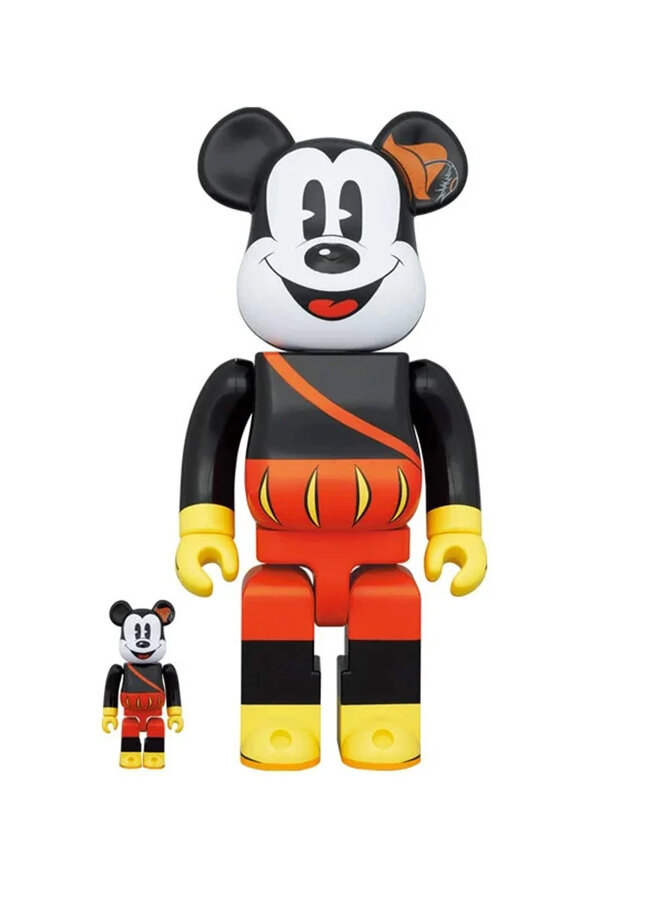 400% & 100% Bearbrick Set - Mickey Mouse (The Bard)