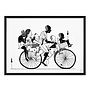 Alex Senna - Family on a Bike, Screenprint, 2024