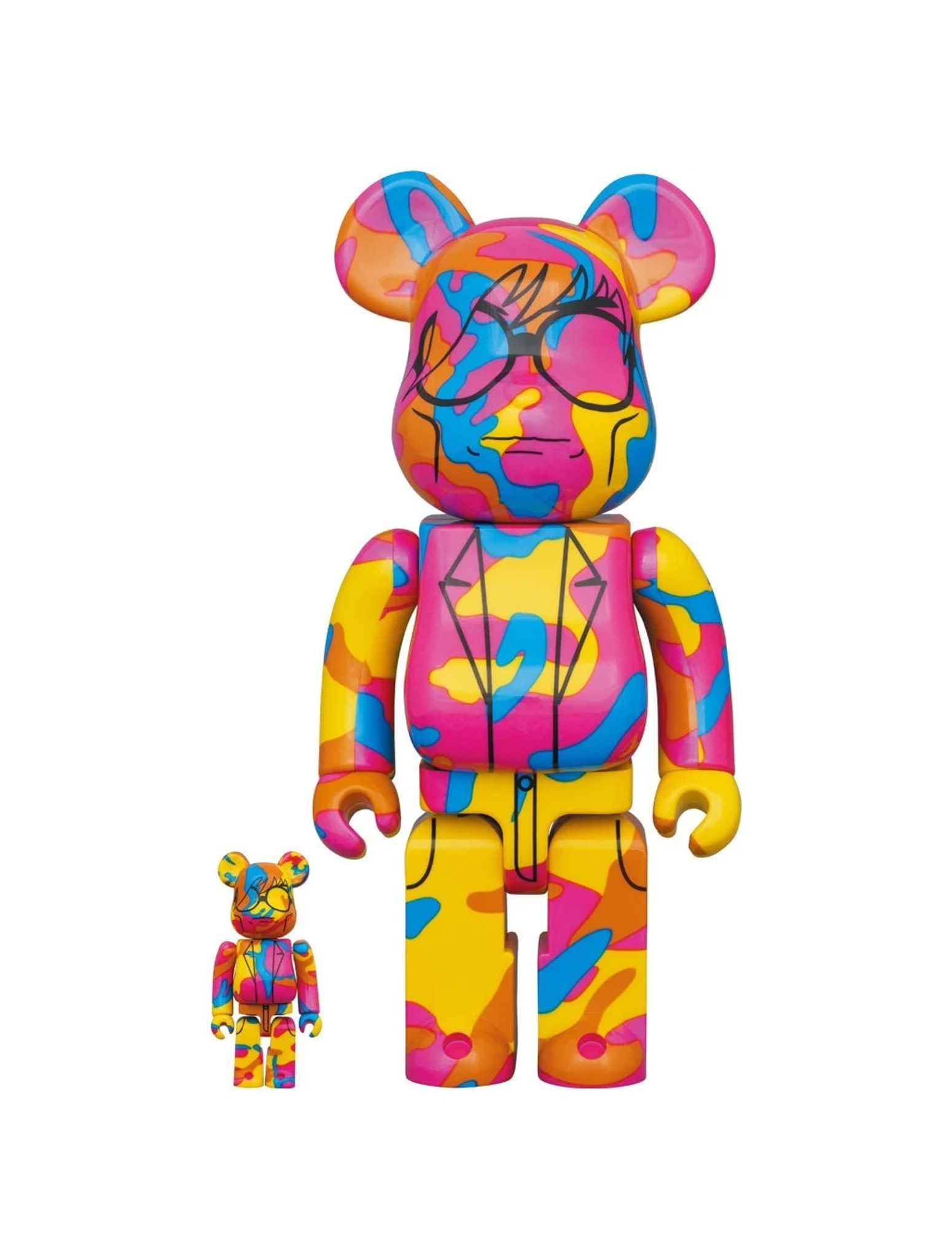 400% & 100% Bearbrick set - Andy Warhol (BWWT 3) - STRAAT 400% & 100% Bearbrick set - Andy Warhol (BWWT 3) - STRAAT