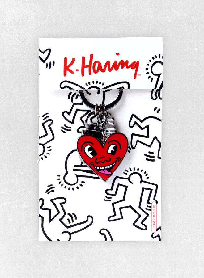 Keith Haring - Heart Keychain