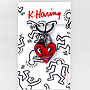 Keith Haring - Heart Keychain