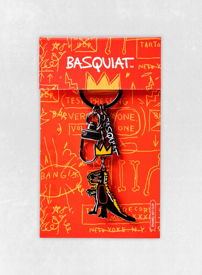 Jean-Michel Basquiat - Crowned T-Rex Keychain