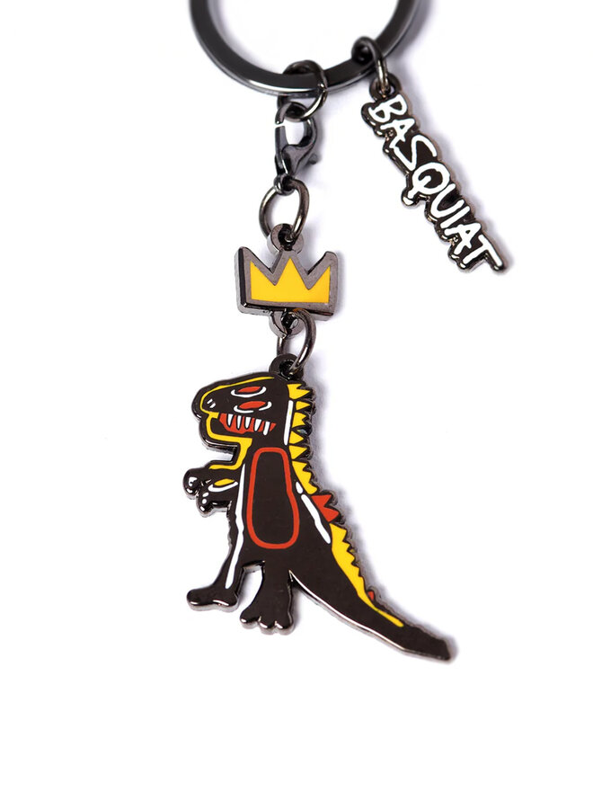 Jean-Michel Basquiat - Crowned T-Rex Keychain