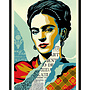 Shepard Fairey - The Woman Who Defeated Pain (Frida Kahlo), Signed Offset Lithograph