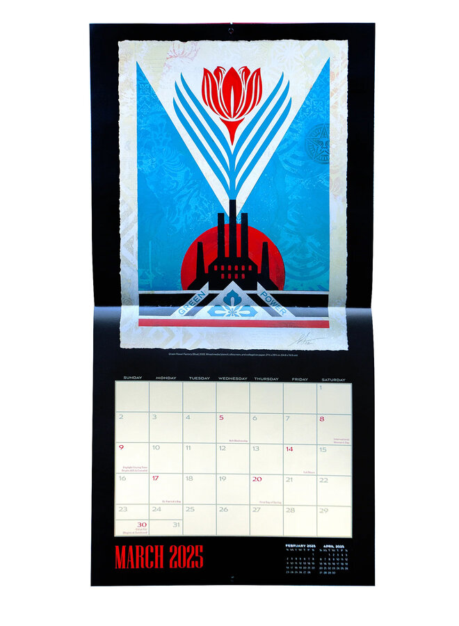 Shepard Fairey - Wall Calendar 2025