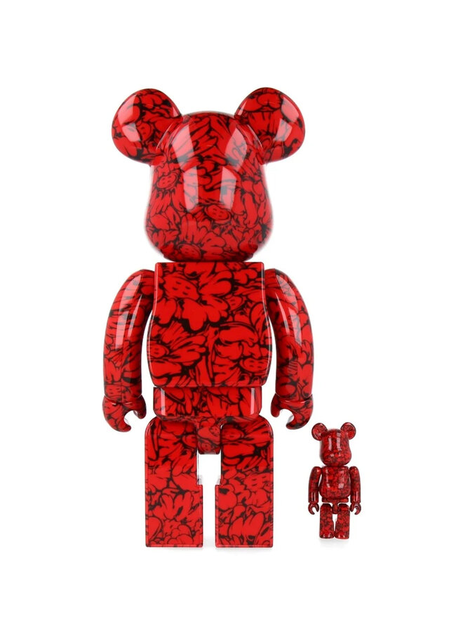 400% & 100% Bearbrick Set - Mr. Scarlet by Shun Sudo