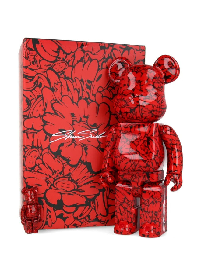 400% & 100% Bearbrick Set - Mr. Scarlet by Shun Sudo