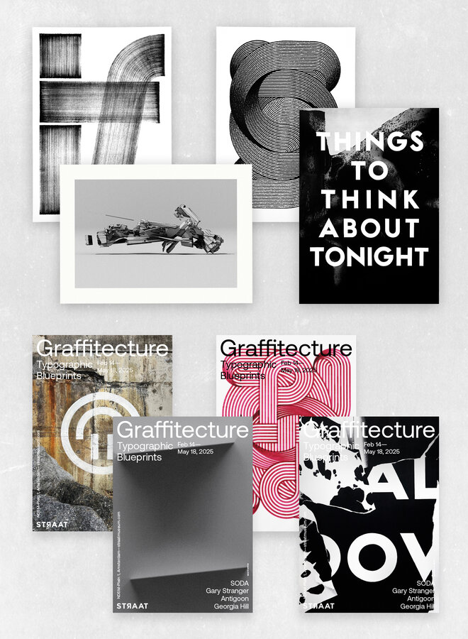 Graffitecture Print Portfolio: 4 signed prints + 4 exhibition posters