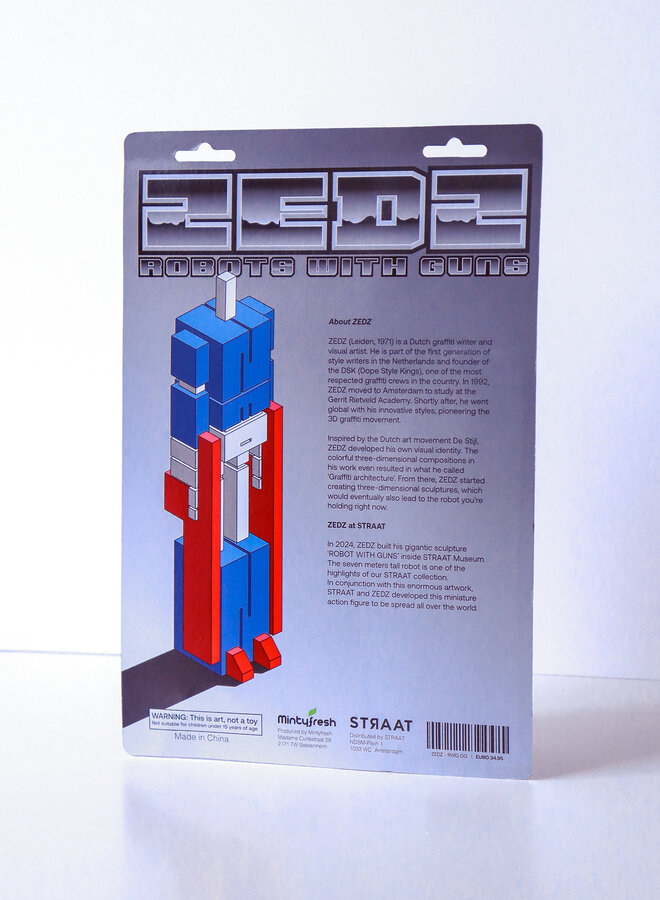ZEDZ x STRAAT - RWG Gunfinga toy, OG colorway, 2025