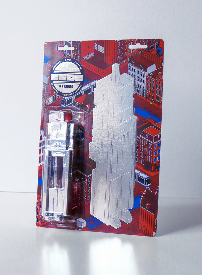 ZEDZ x STRAAT - RWG Gunfinga toy, silver limited edition, 2025