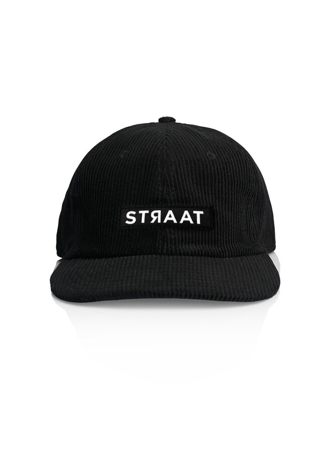 STRAAT Corduroy Cap - Black