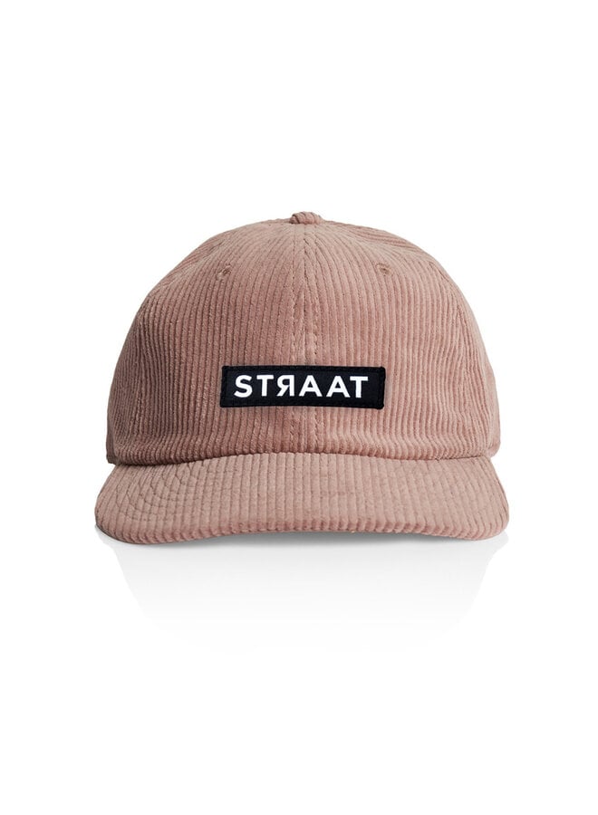 STRAAT Corduroy Cap - Hazy Pink