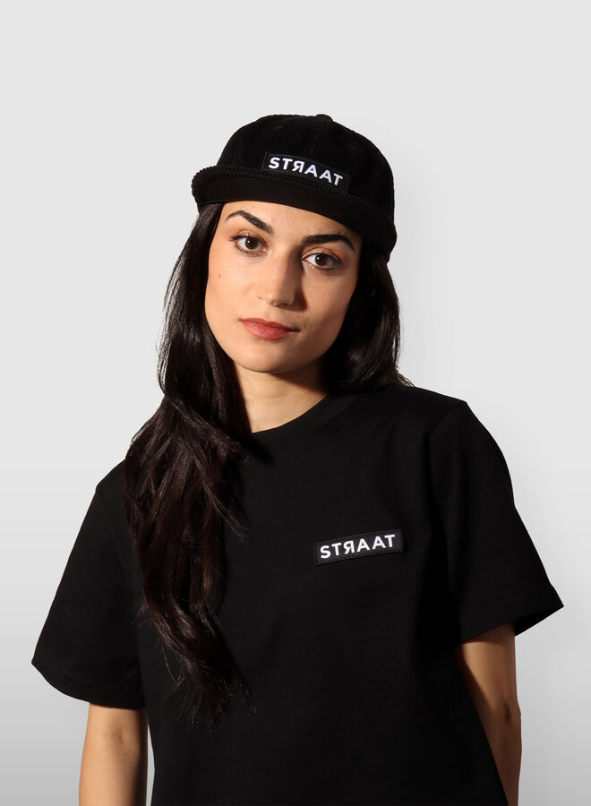 STRAAT Corduroy Cap - Black