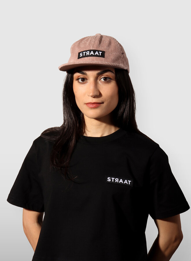 STRAAT Corduroy Cap - Hazy Pink