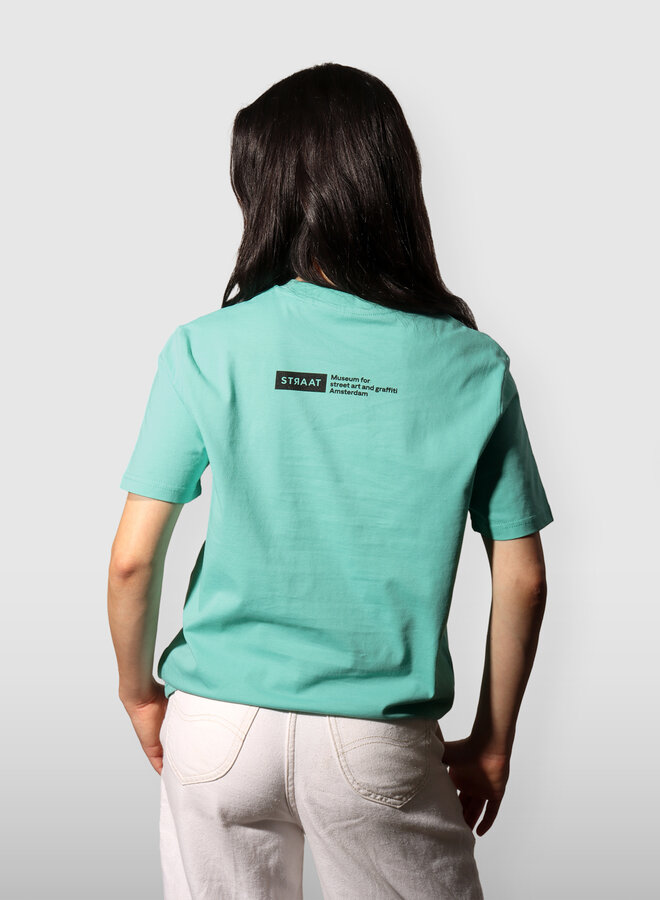 STRAAT T-shirt - Pool Blue