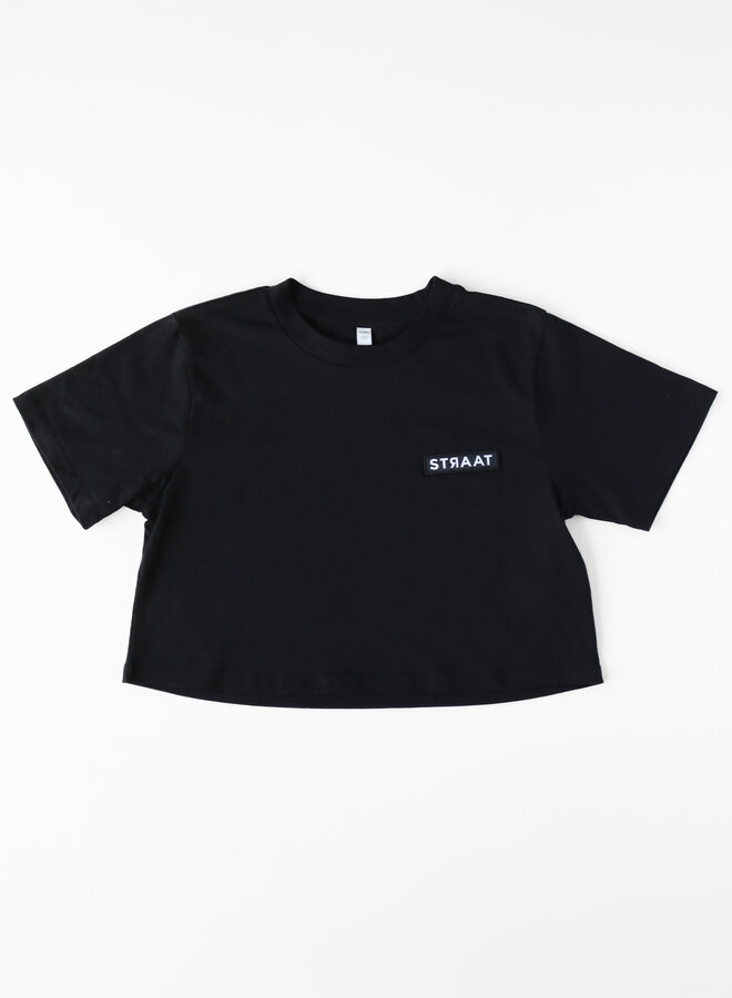 STRAAT Crop top - Black