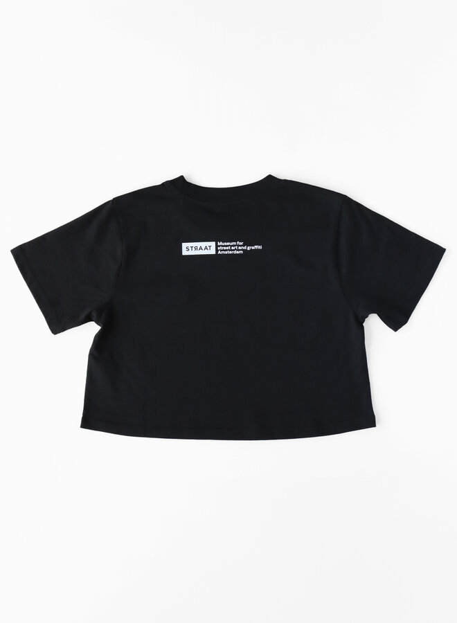 STRAAT Crop top - Black