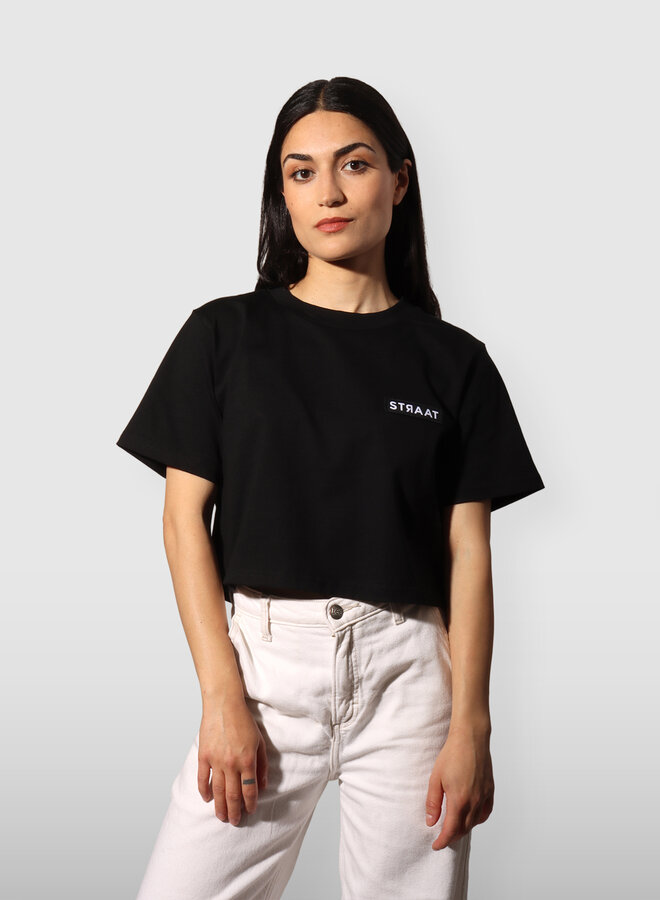 STRAAT Crop top - Black