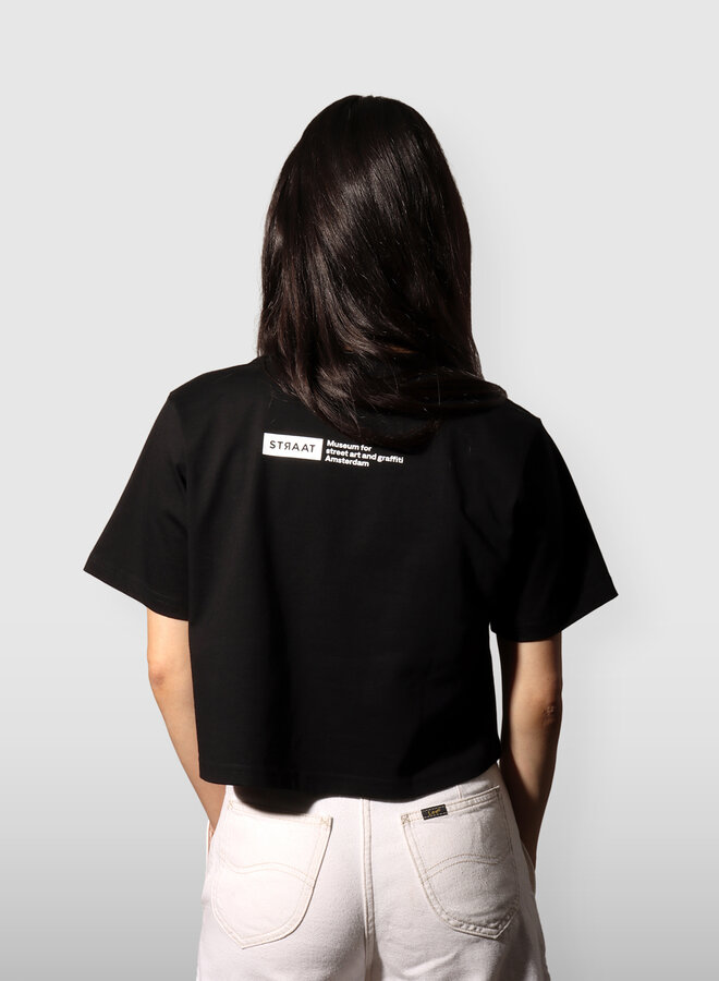 STRAAT Crop top - Black