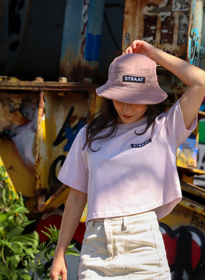 STRAAT Corduroy Bucket hat - Hazy Pink