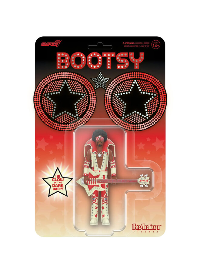 Bootsy Collins (Red and White, GITD) - ReAction figure