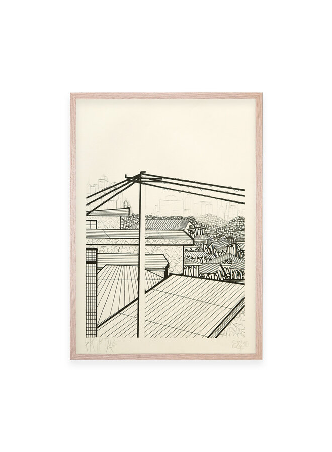 Cripta Djan - Cidade (City), signed risograph print