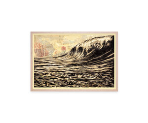 Shepard Fairey - Dark Wave, signed offset lithograph - STRAAT