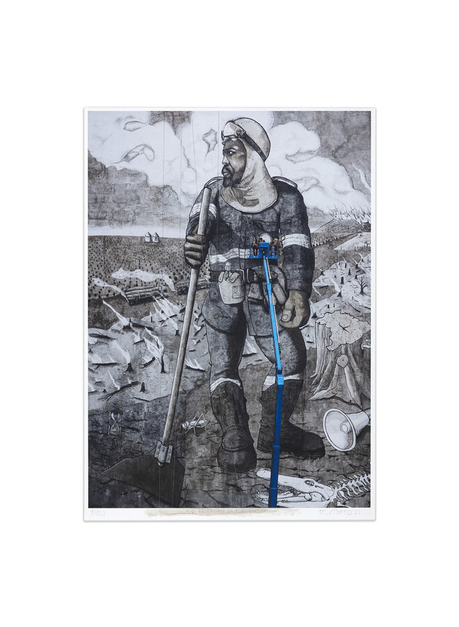 Mundano - O Brigadista da Floresta, signed photo print