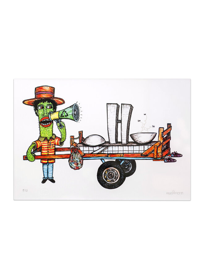 Mundano - Sonho Brasileiro, signed screen print
