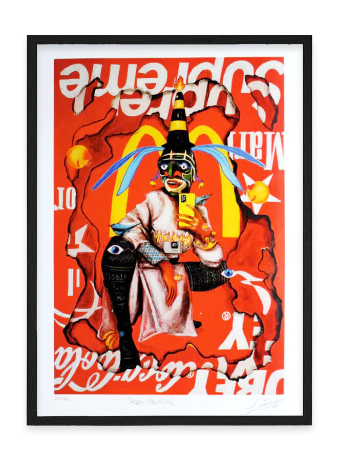 Enivo - Red Checker, screen print