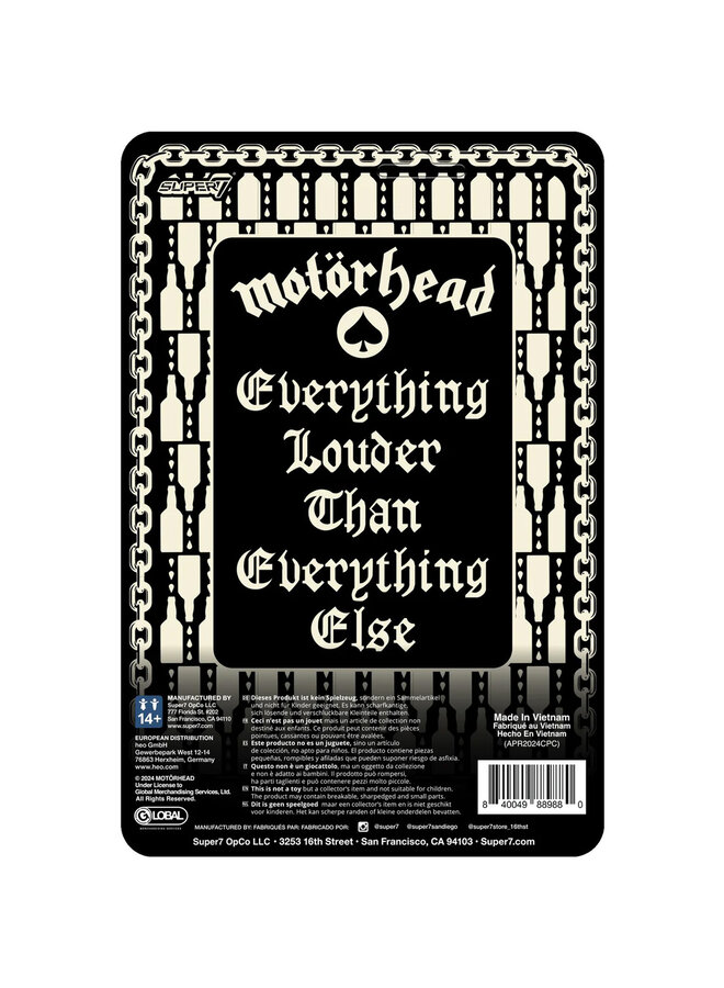 Motörhead: Lemmy (Ace of Spades) - ReAction figure