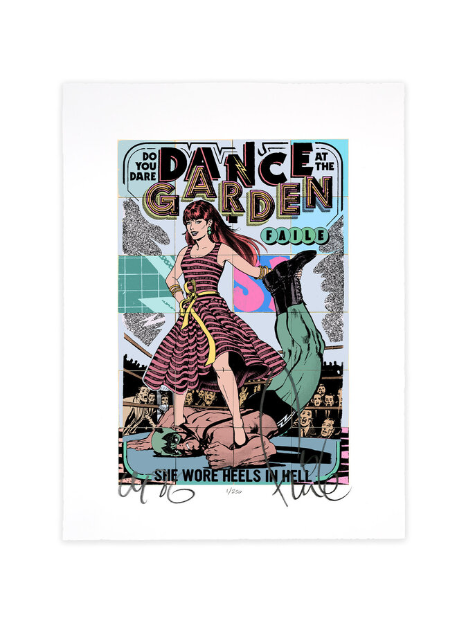 FAILE - Dance at the Garden Block, signed Print