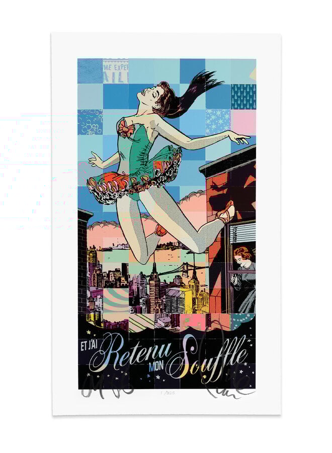FAILE - Et Jai Retenu Mon Souffle Paris, signed print
