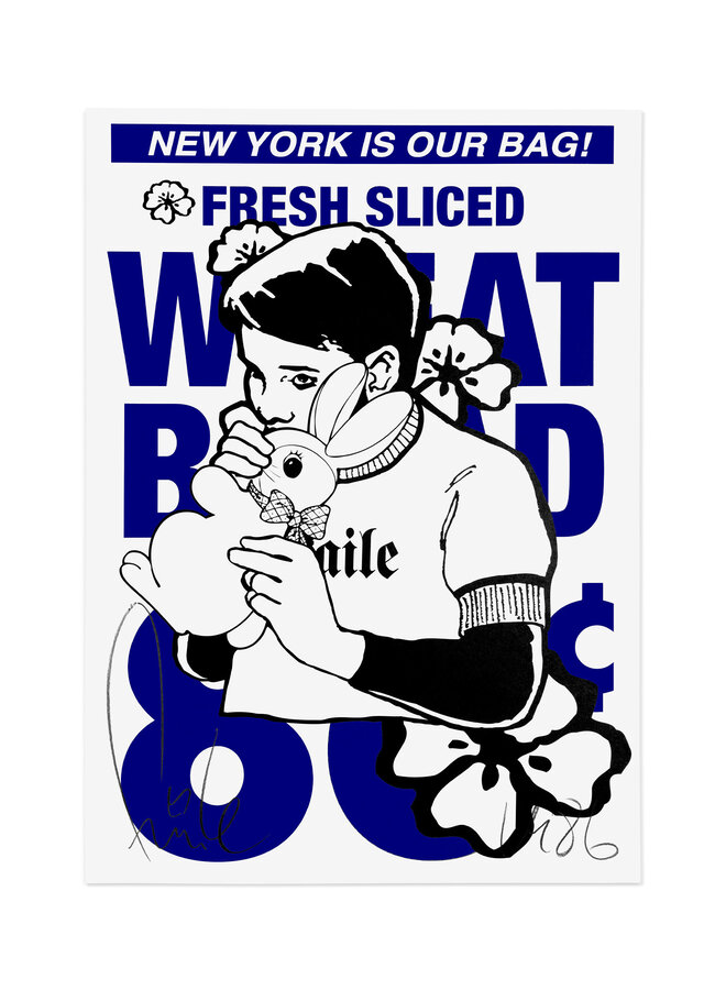 FAILE - NY Is Our Bag - Bunny Boy, signed print