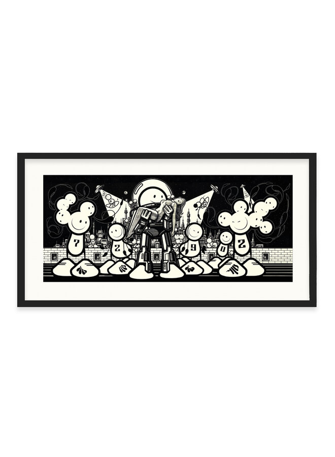 The London Police - When Aliens Invade (...), signed print (80x40cm)