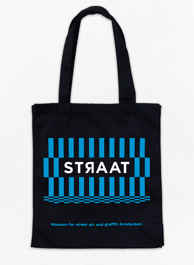 STRAAT Tote Shopper - Black/Blue