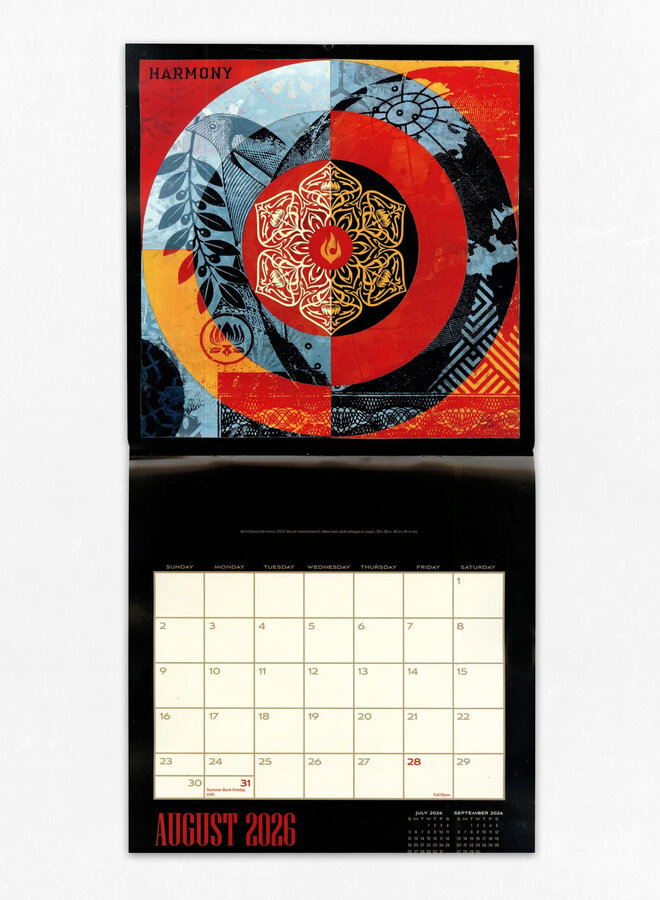 Shepard Fairey - Wall Calendar 2026