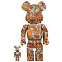 400% & 100% Bearbrick Set - Keith Haring v12 (BWWT 3)