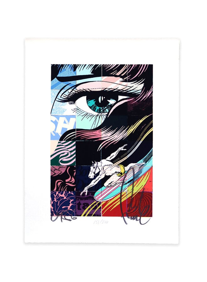 FAILE - Shadow Play Block Print, signed print