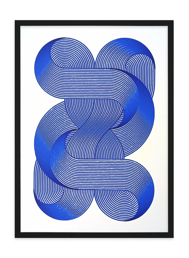 Antigoon - Ligature #37, blue, signed print