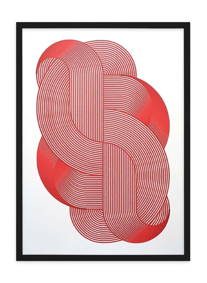 Antigoon - Ligature #38, red, signed print
