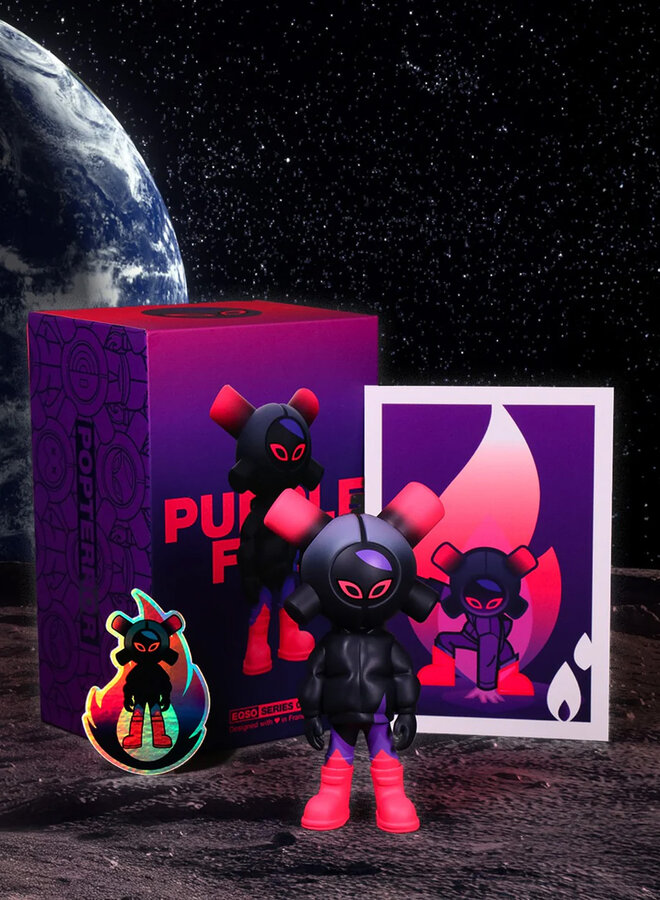 Popterror - Art Toy EQSO Purple Fire